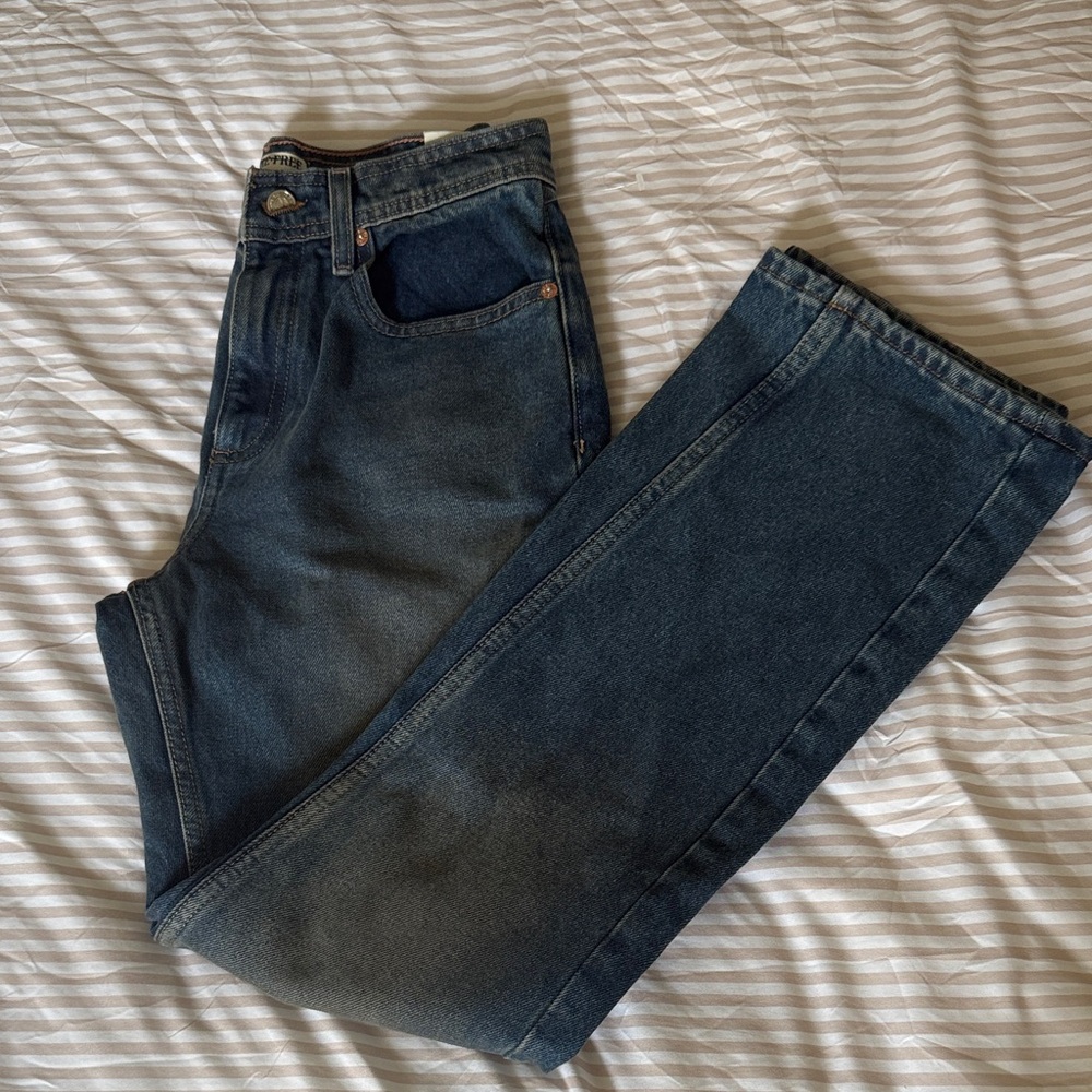 We The Free by Free People Xena High Rise Slim Straight Jeans